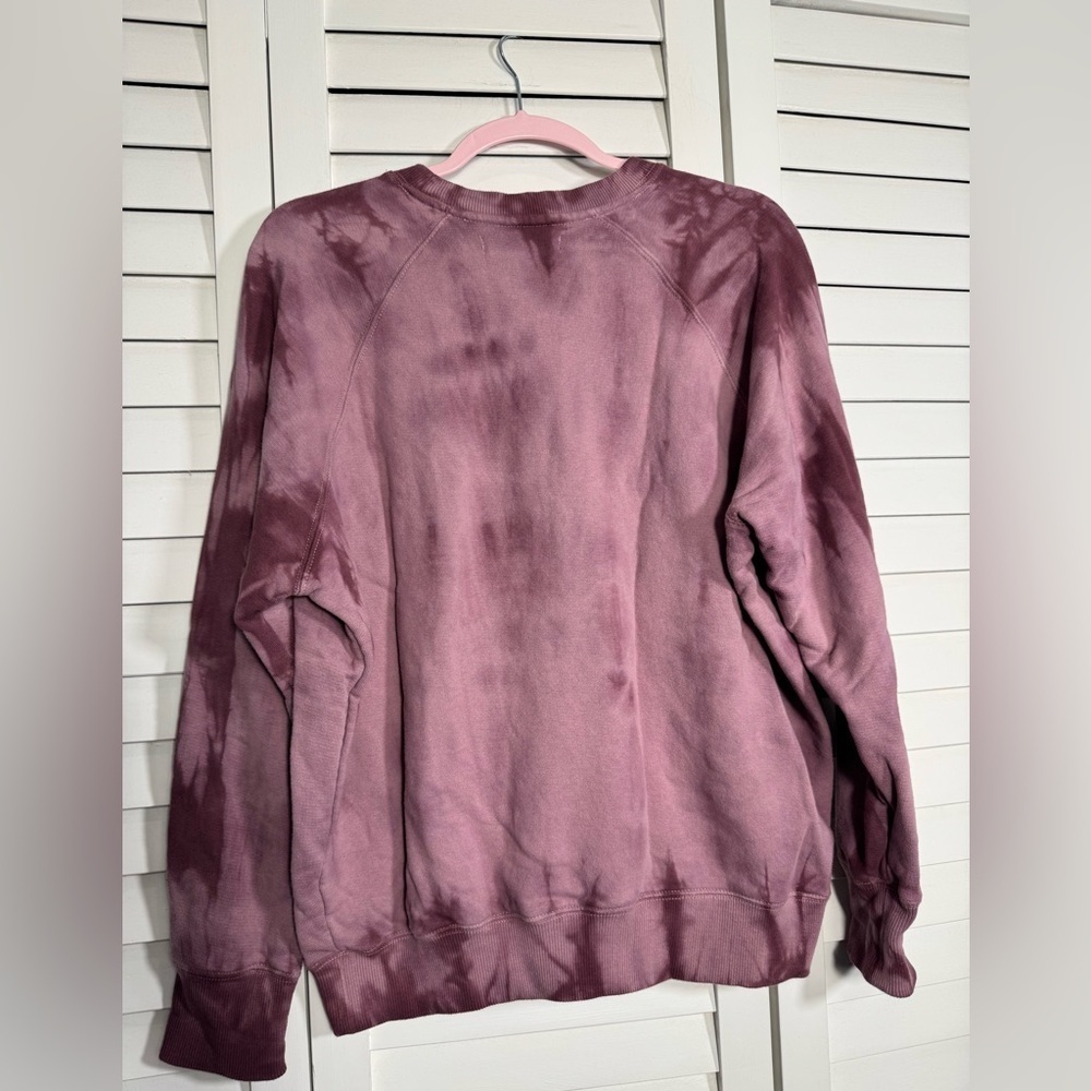 Spiritual Gangster x Peloton Purple Tie Dyed Crewneck Sweatshirt Size Medium - Picture 5 of 5
